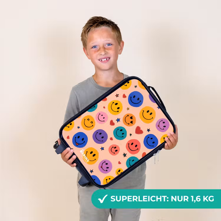 Kinderkoffer - Fröhliches Smiley-Muster — 2