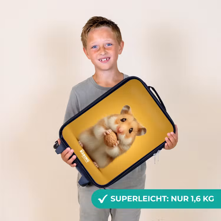 Kinderkoffer - Hamster - Walnuss - Tier — 2