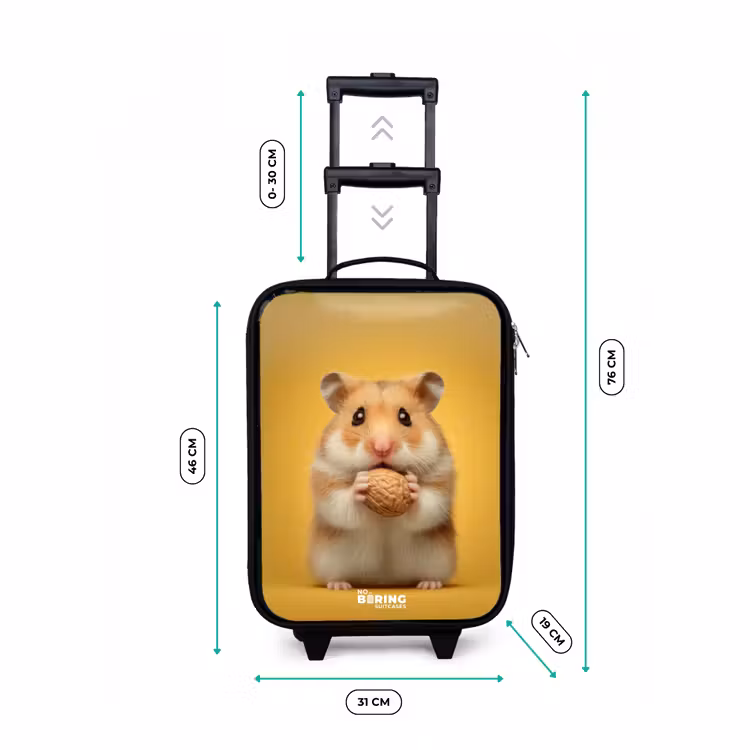 Kinderkoffer - Hamster - Walnuss - Tier — 7