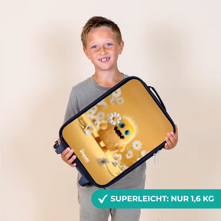 Kinderkoffer - Monster - Kreatur - Blume - Gelb — 2