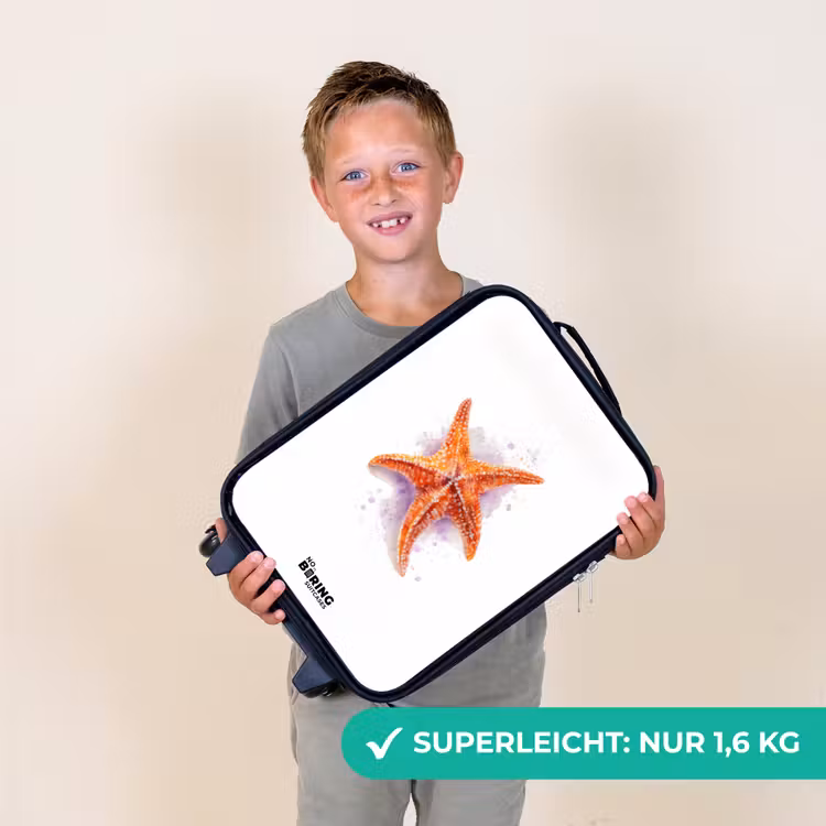 Kinderkoffer - Orange Seestern Illustration — 2