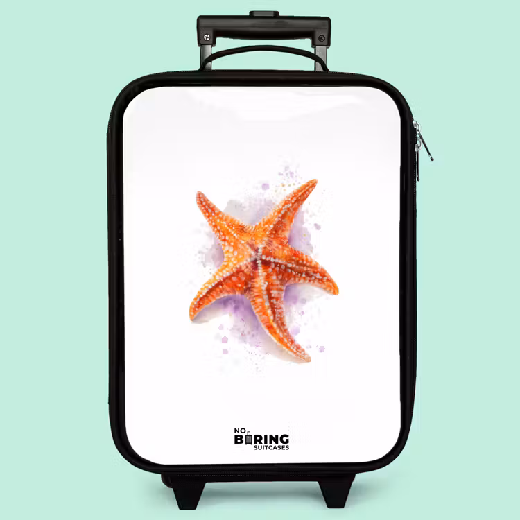 Kinderkoffer - Orange Seestern Illustration — 3