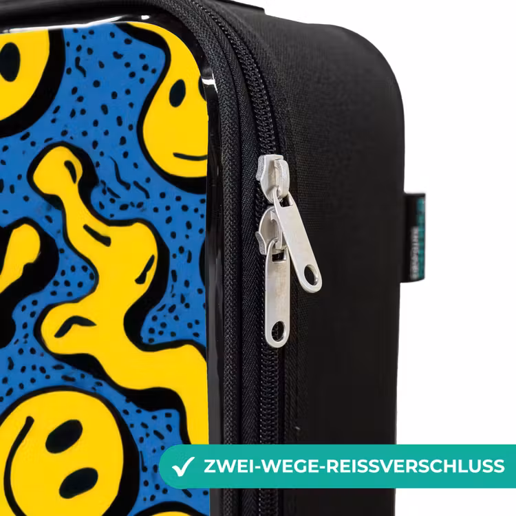Kinderkoffer - Smiley - Blau - Gelb — 6