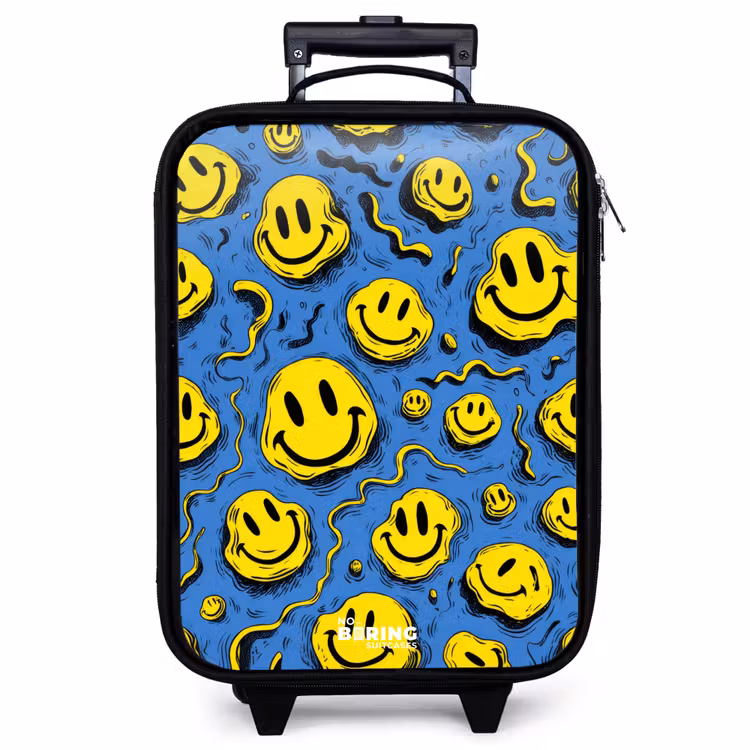Kinderkoffer - Smiley - Gelb - Blau — 1