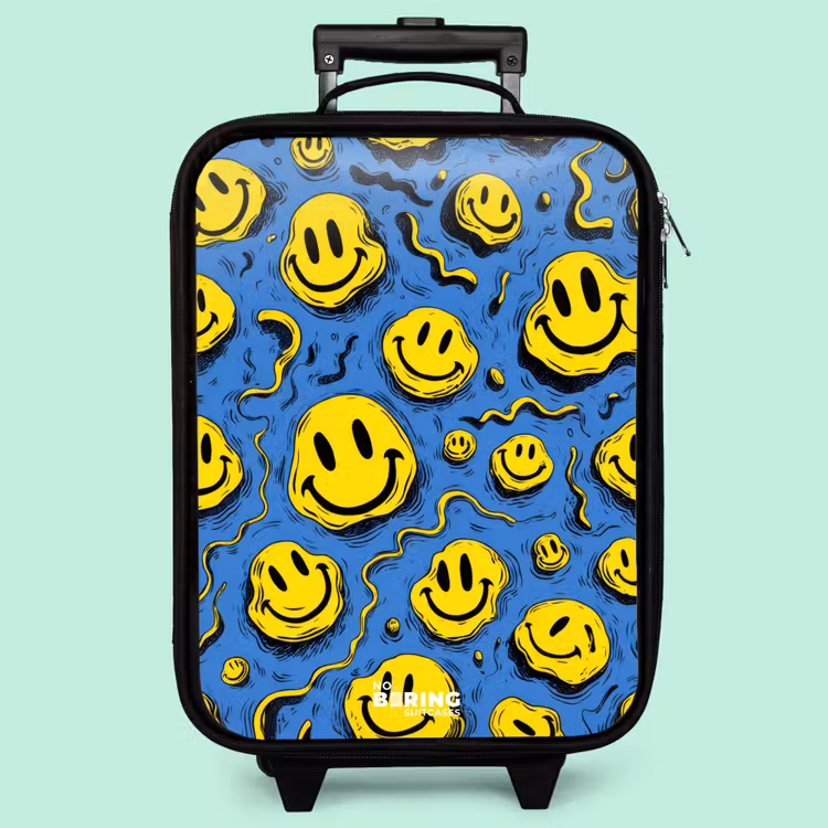 Kinderkoffer - Smiley - Gelb - Blau — 3