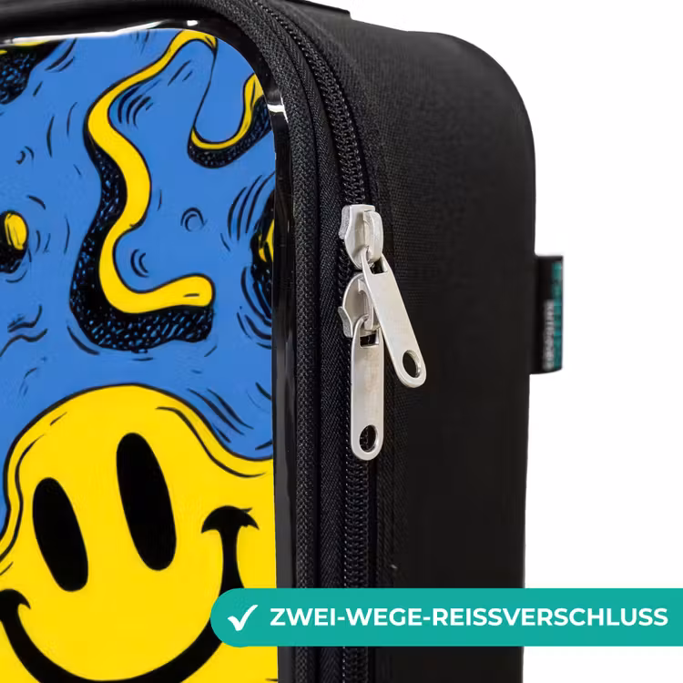 Kinderkoffer - Smiley - Gelb - Blau — 6