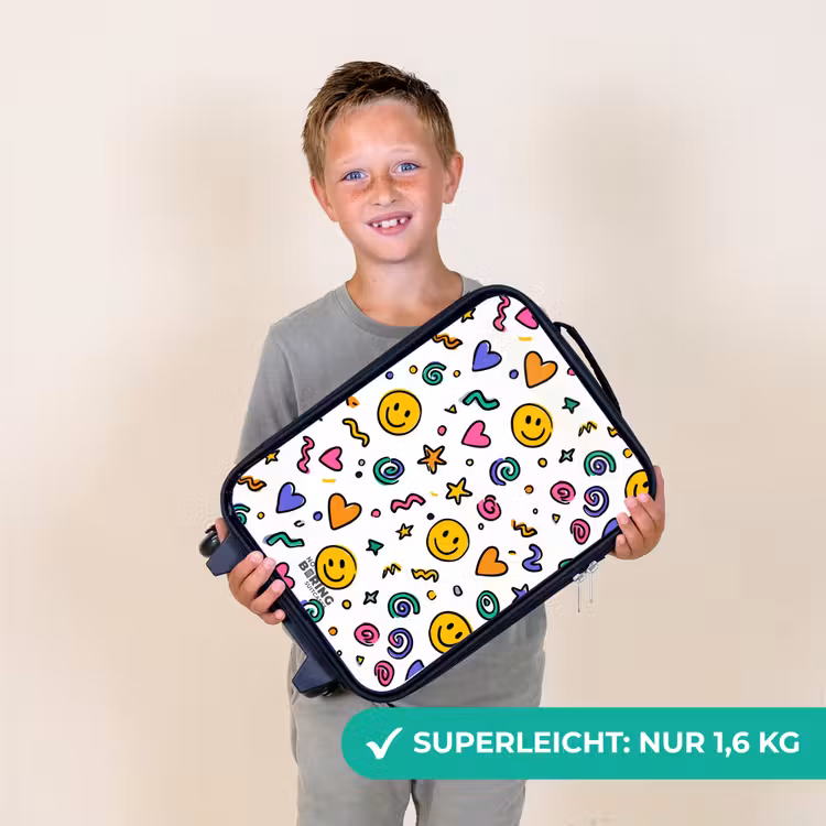 Kinderkoffer - Smiley - Herz - Stern — 2