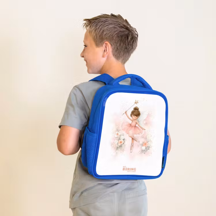 Kinderrucksack - Blau - Ballerina Fee in Rosa — 2