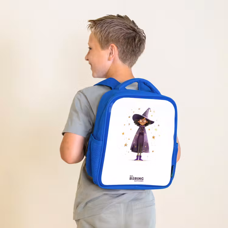 Kinderrucksack - Blau - Der violette Umhang des Zauberers — 2