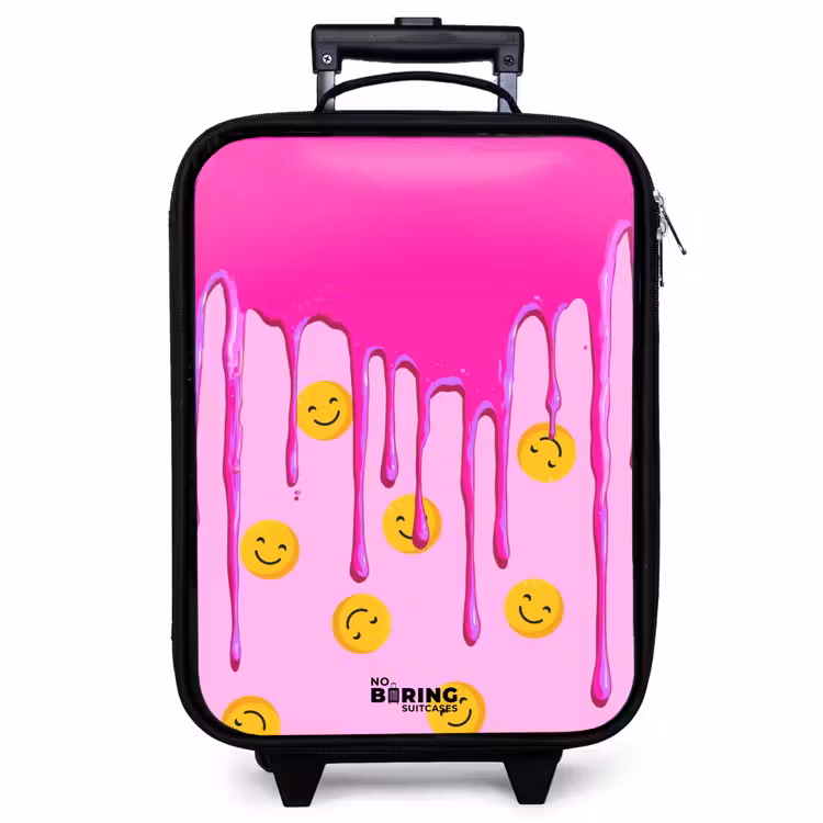 Kinderkoffer - Farbe - Smiley - Rosa — 1