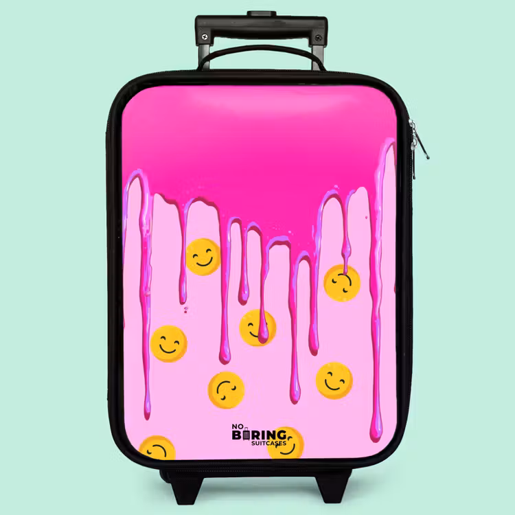 Kinderkoffer - Farbe - Smiley - Rosa — 3