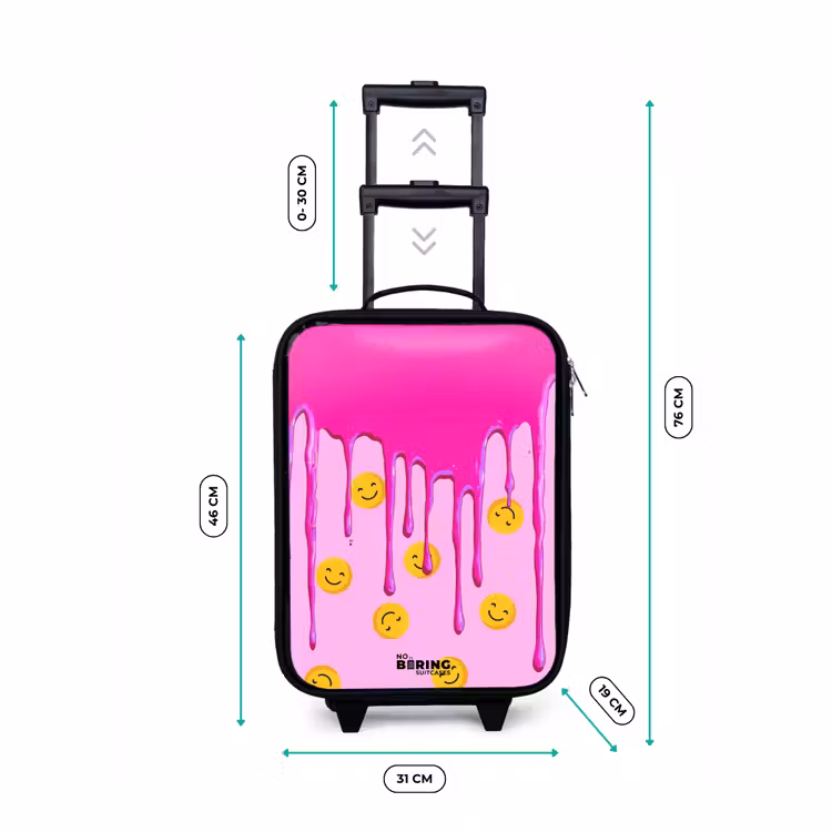 Kinderkoffer - Farbe - Smiley - Rosa — 7