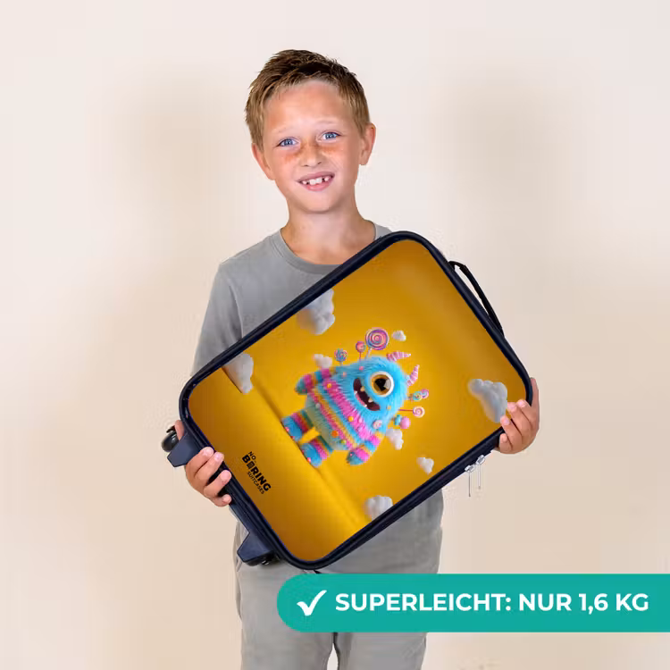 Kinderkoffer - Süßigkeiten - Monster - Regenbogen — 2