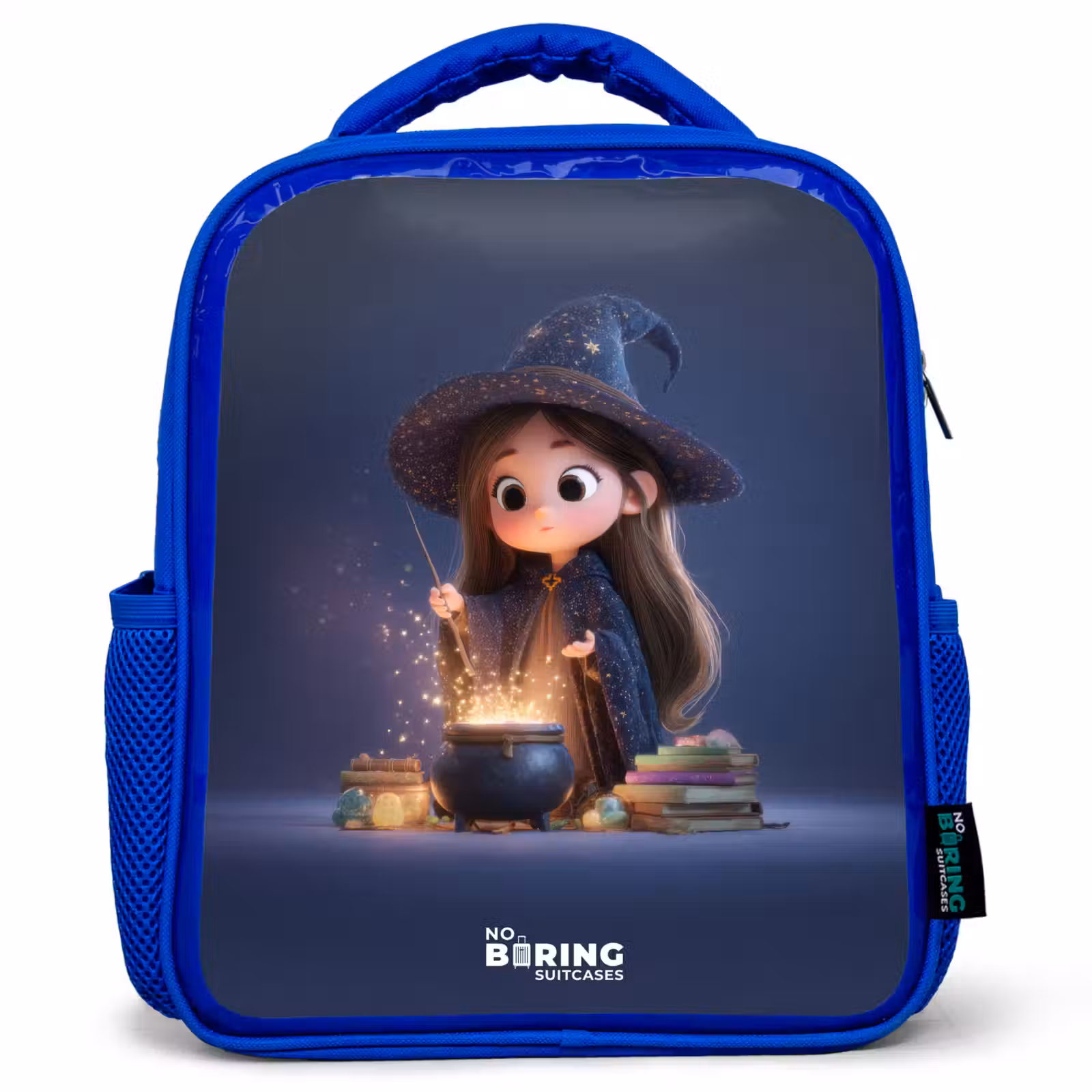 Kinderrucksack - Blau - Verwunschenes Mädchen mit Kessel — 1
