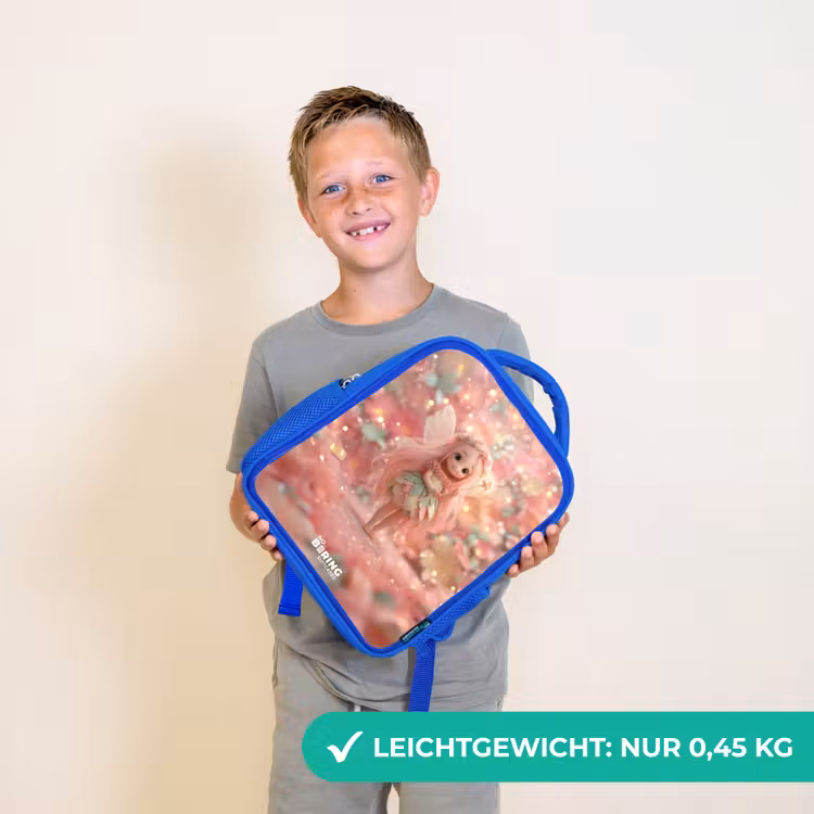 Kinderrucksack - Blau - Blumenfee in rosa Märchenwelt — 4