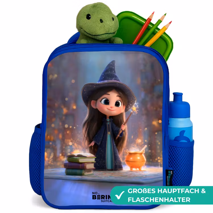 Kinderrucksack - Blau - Kleine Zauberin in der Bibliothek — 3