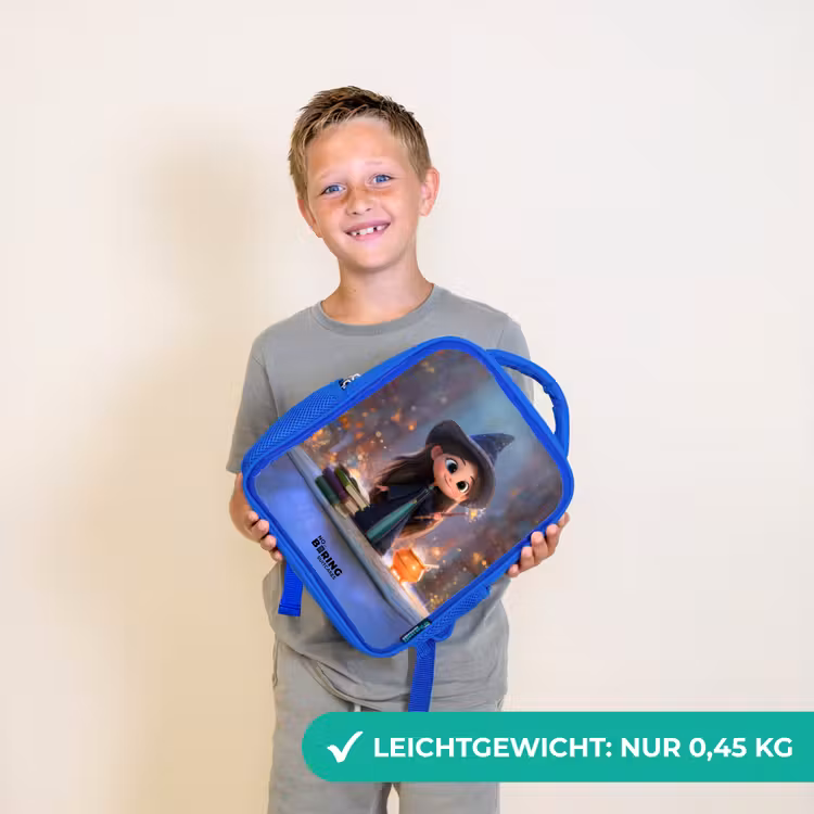 Kinderrucksack - Blau - Kleine Zauberin in der Bibliothek — 4