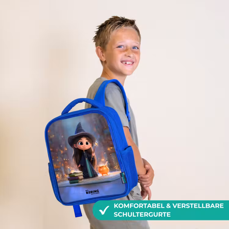 Kinderrucksack - Blau - Kleine Zauberin in der Bibliothek — 5