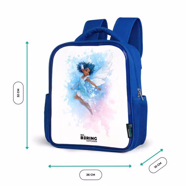 Kinderrucksack - Blau - Fliegende Fee in Blautönen — 6