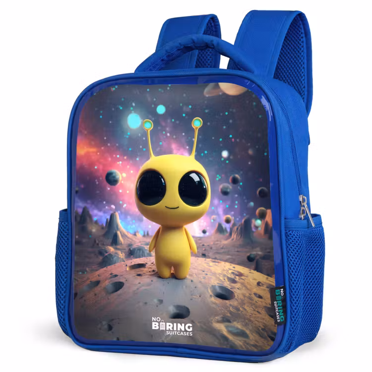 Kinderrucksack - Blau - Fröhlicher kleiner Außerirdischer — 7