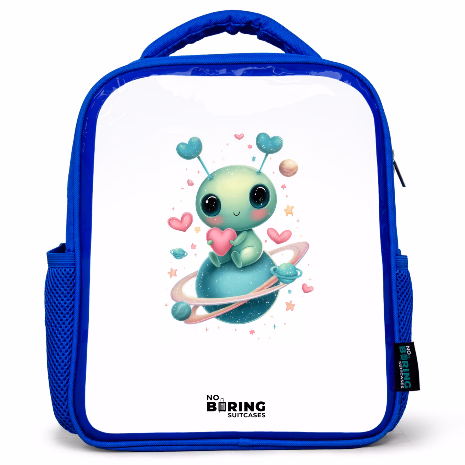 Kinderrucksack - Blau - Süßer kleiner Außerirdischer mit Herz — 1