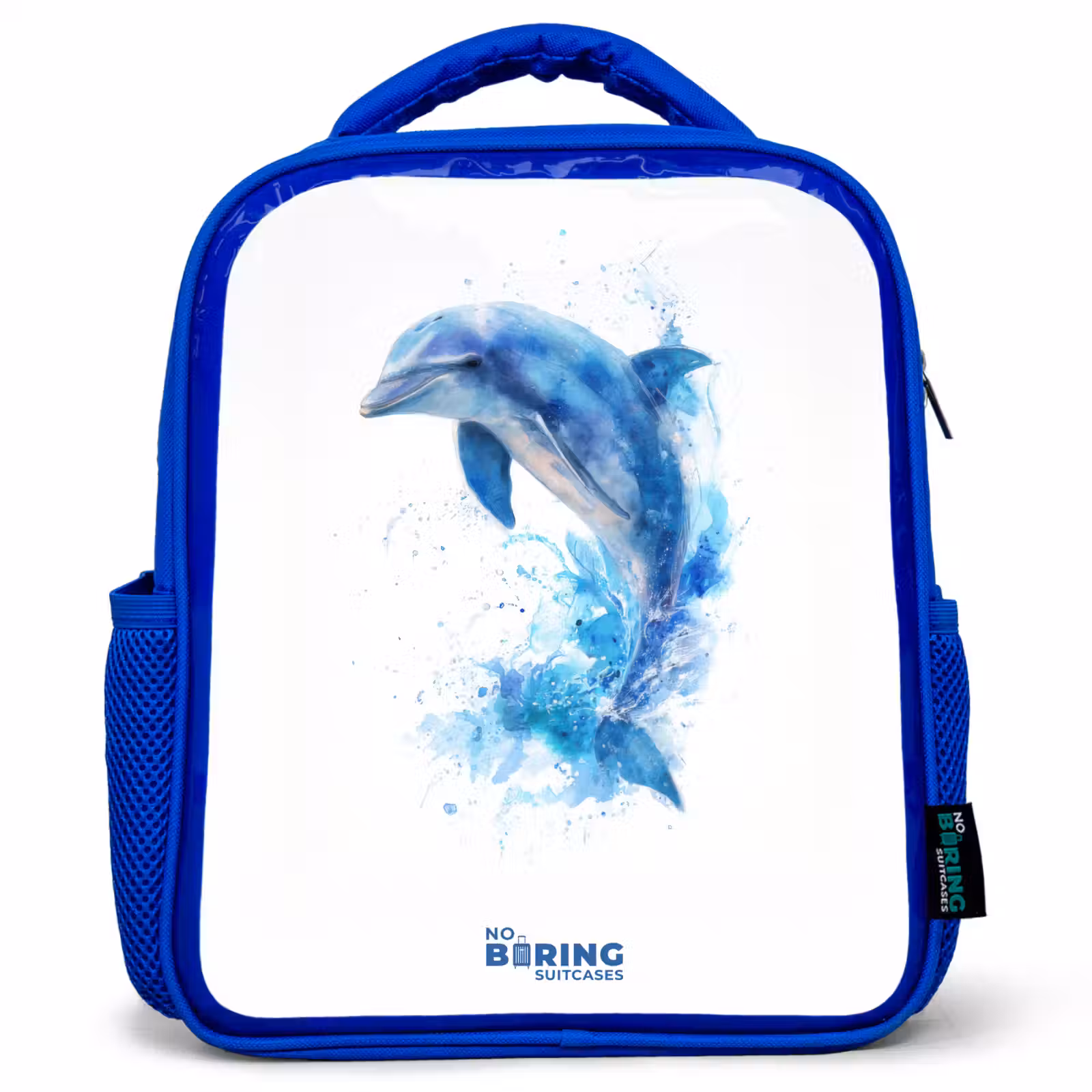 Kinderrucksack - Blau - Springender blauer Delfin — 1