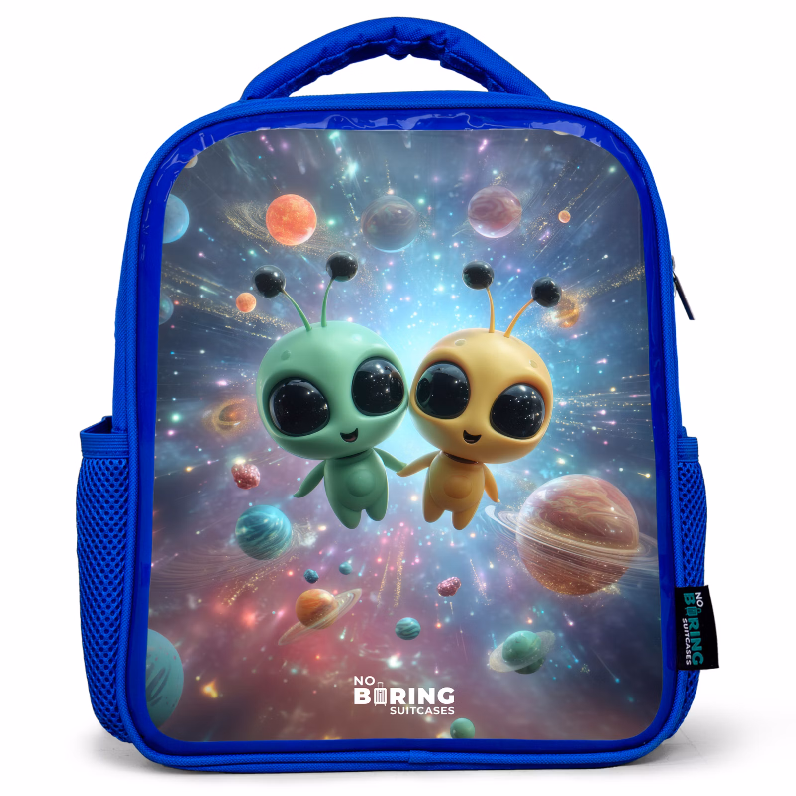 Kinderrucksack - Blau - Fröhliche außerirdische Freunde — 1