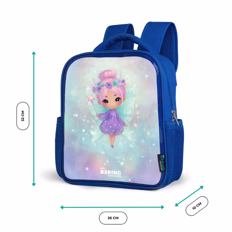 Kinderrucksack - Blau - Blumenfee in pastellfarbenem Glanz — 6