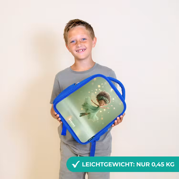 Kinderrucksack - Blau - Tanzende Fee in grünem Licht — 4