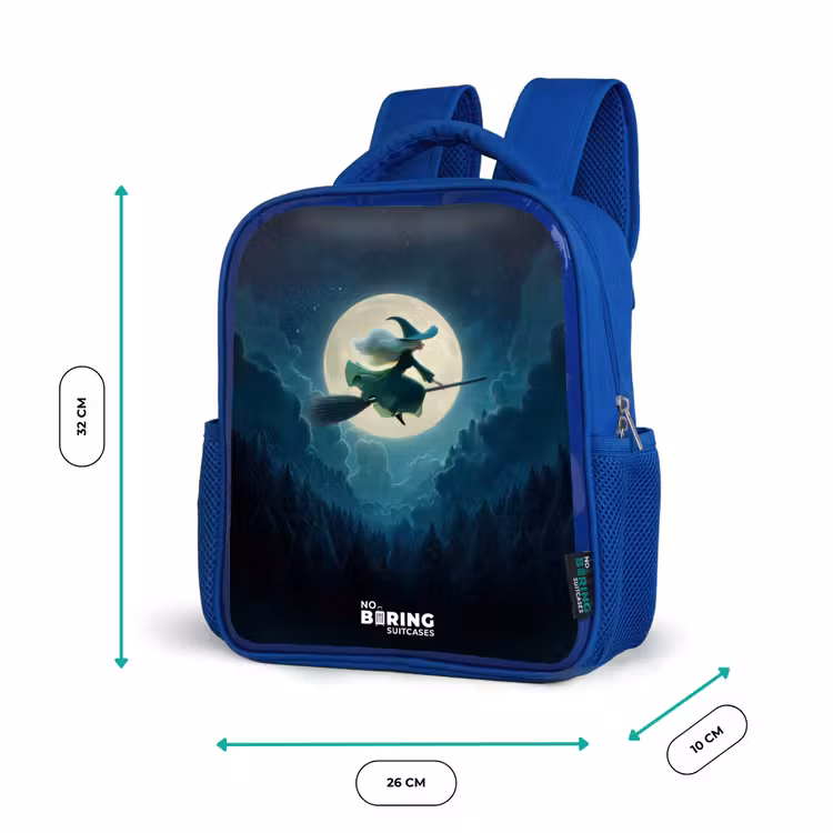 Kinderrucksack - Blau - Hexe im Mondscheinflug — 6