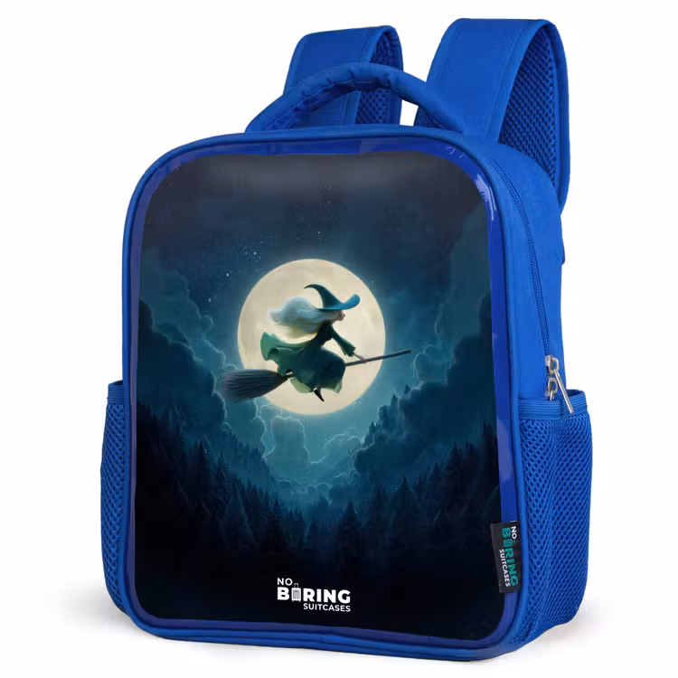 Kinderrucksack - Blau - Hexe im Mondscheinflug — 7