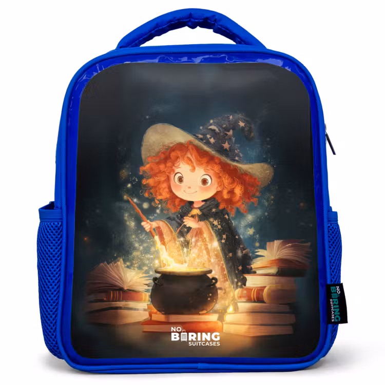 Kinderrucksack - Blau - Hexe mit funkelndem Trank — 1
