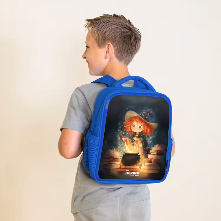 Kinderrucksack - Blau - Hexe mit funkelndem Trank — 2