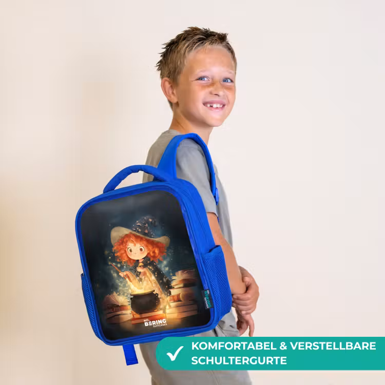 Kinderrucksack - Blau - Hexe mit funkelndem Trank — 5