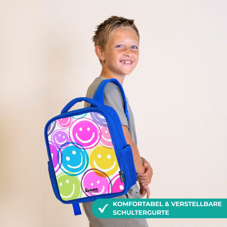 Kinderrucksack - Blau - Bunte Lächel-Explosion — 5
