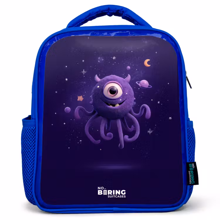 Kinderrucksack - Blau - Kosmisches Tentakelmonster — 1