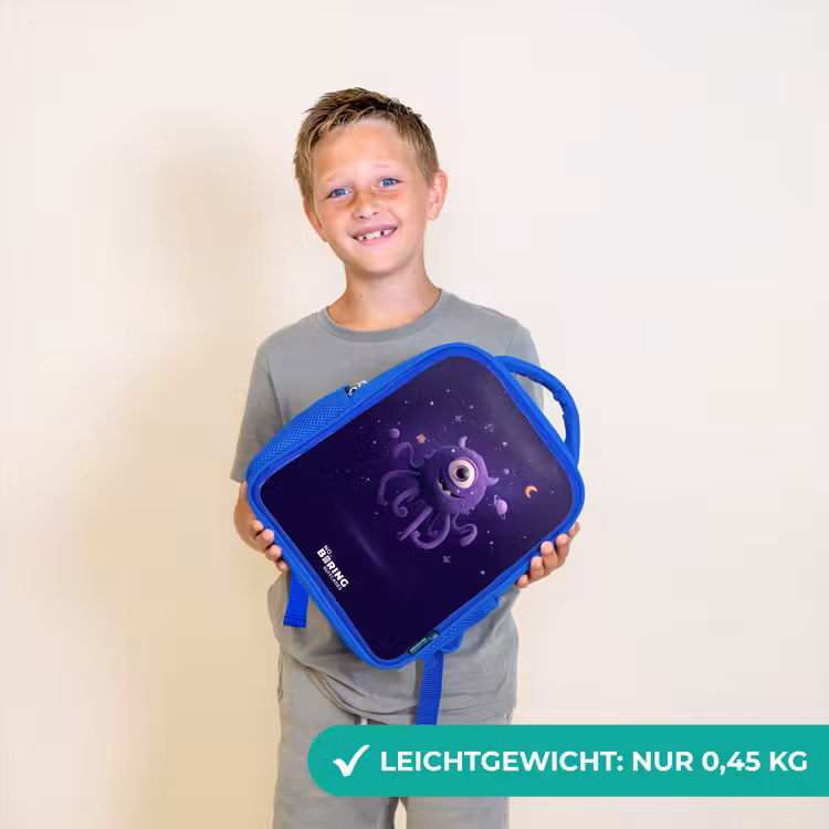 Kinderrucksack - Blau - Kosmisches Tentakelmonster — 4