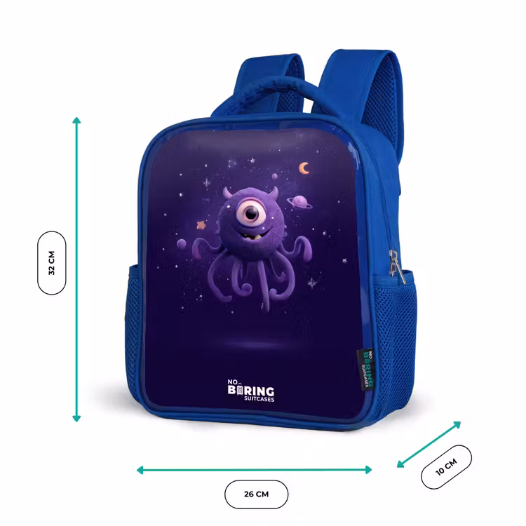 Kinderrucksack - Blau - Kosmisches Tentakelmonster — 6