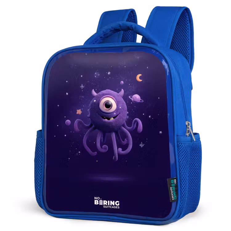 Kinderrucksack - Blau - Kosmisches Tentakelmonster — 7