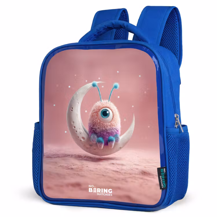 Kinderrucksack - Blau - Mondwippe mit Fluffy Weasel — 7