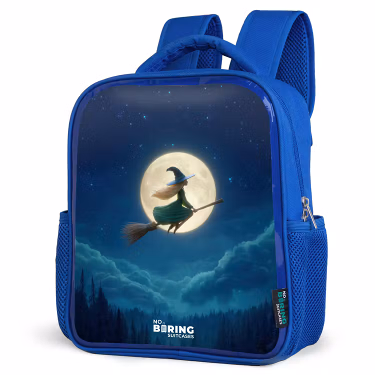 Kinderrucksack - Blau - Nachtflug über den Wald — 7