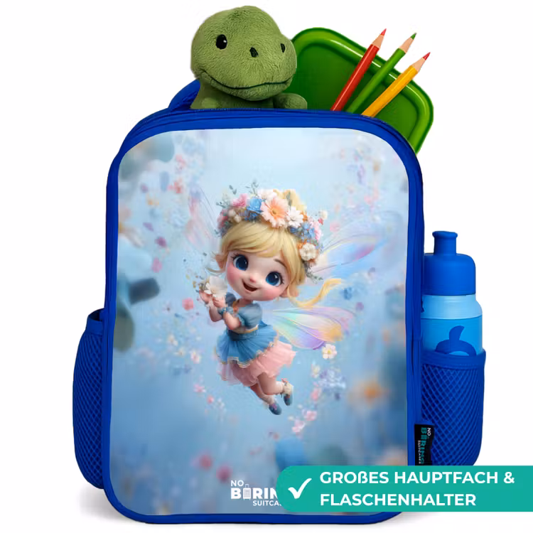 Kinderrucksack - Blau - Schmetterling Fee in Flower Air — 3