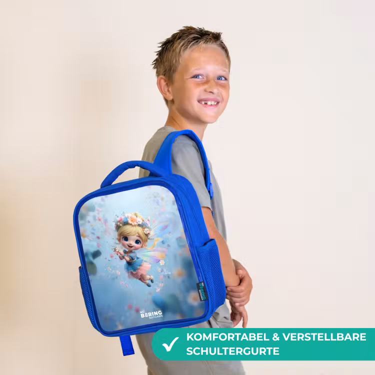 Kinderrucksack - Blau - Schmetterling Fee in Flower Air — 5