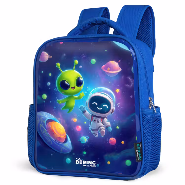 Kinderrucksack - Blau - Fröhliches Treffen im Weltraum — 7