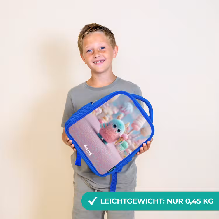 Kinderrucksack - Blau - Süßes Monster Süßigkeiten Abenteuer — 4