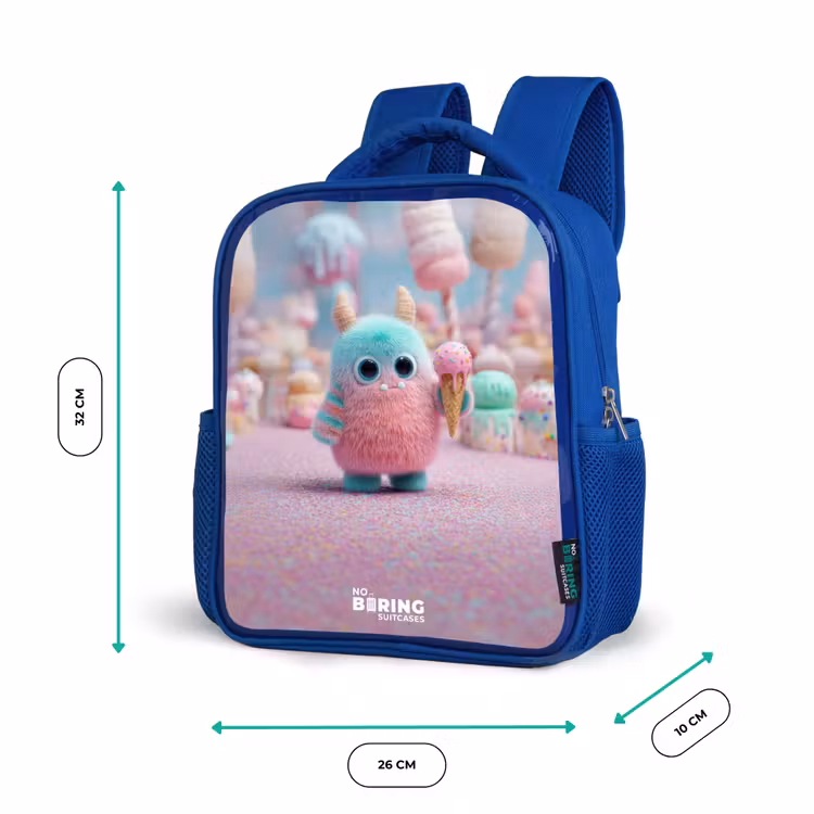 Kinderrucksack - Blau - Süßes Monster Süßigkeiten Abenteuer — 6