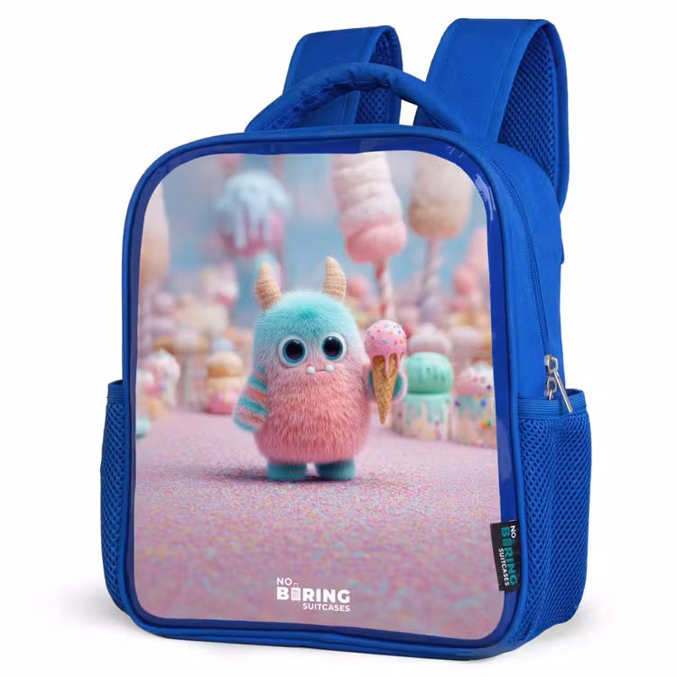 Kinderrucksack - Blau - Süßes Monster Süßigkeiten Abenteuer — 7