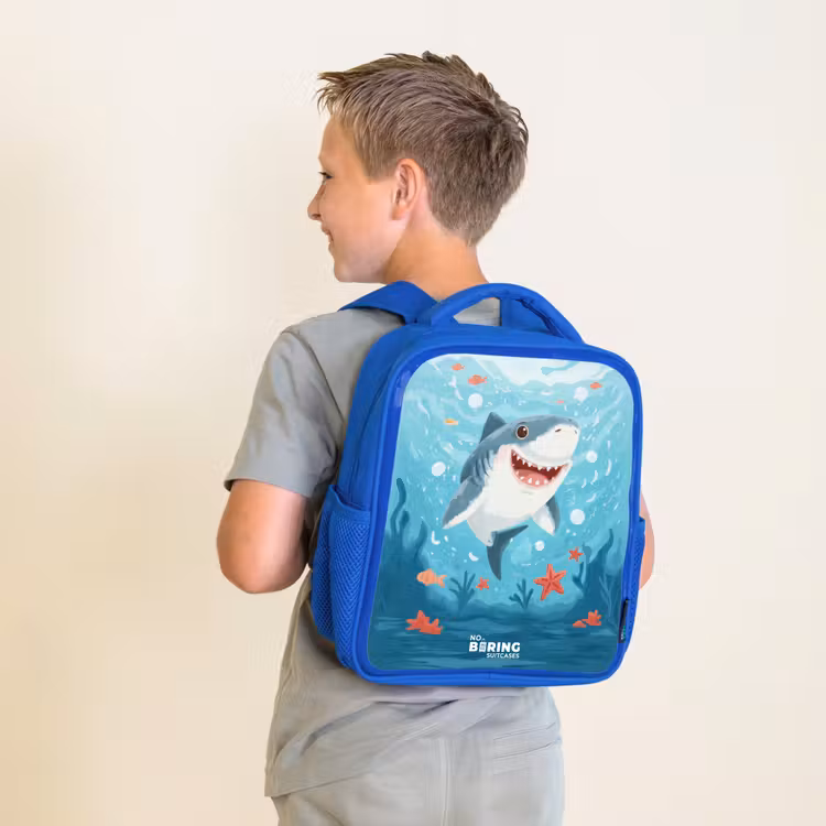 Kinderrucksack - Blau - Hai - Wasser - Meer — 2