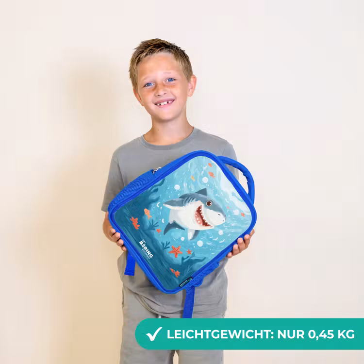 Kinderrucksack - Blau - Hai - Wasser - Meer — 4