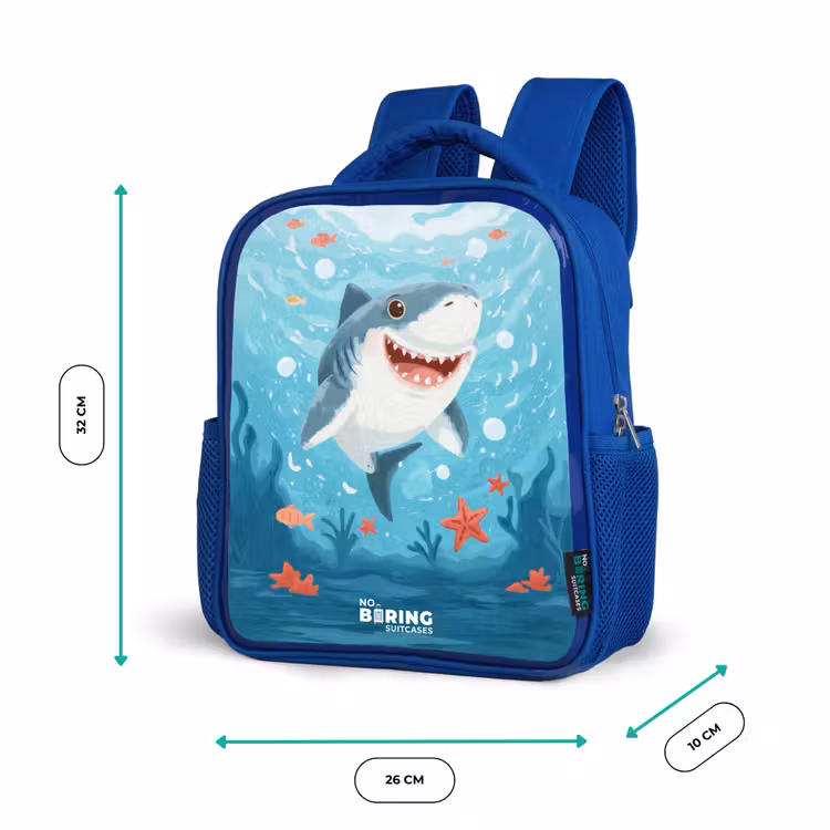 Kinderrucksack - Blau - Hai - Wasser - Meer — 6